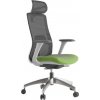 MERCURY Ergonomická kancelárska stolička WISDOM, šedý plast, zelená
