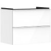 Hansgrohe Xelu Q - Umývadlová skrinka, 63x78x50 cm, 2 zásuvky, lesklá biela/matná biela 54027700