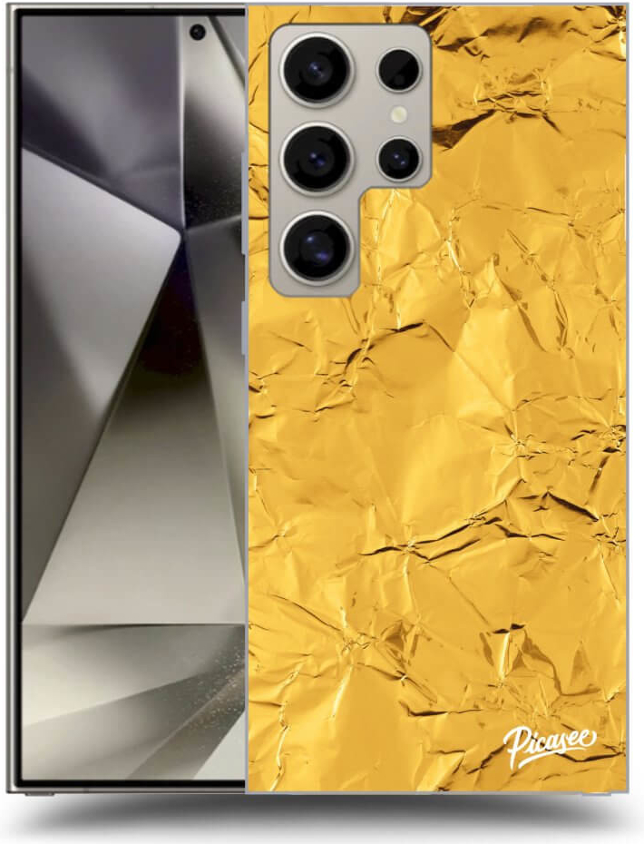 Picasee silikónové Samsung Galaxy S24 Ultra S928B 5G - Gold čiré
