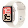 Apple Watch SE 3 GPS + Cellular 40mm Starlight Aluminium Case with Starlight Sport Band - M/L (MEP74WF/A)