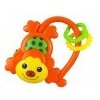 Detská hrkálka so zvukom Baby Mix Opička modrá Oranžová