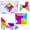 mamido Magnetické kocky Tangram so samolepkami 9 dielikov
