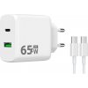 Winner Group | Winner Group - Rychlonabíjací adaptér 2xUSB PD 65W + USB kábel USB-C / USB-C 1m | WN0063