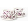 Livello Darčeková porcelánová sada na kávu – romantické ruže, 2 šálky a tanieriky