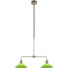 Markslöjd 109161 - Luster na tyči VELA 2xE27/60W/230V zelená/mosadz 109161 + záruka 3 roky zadarmo