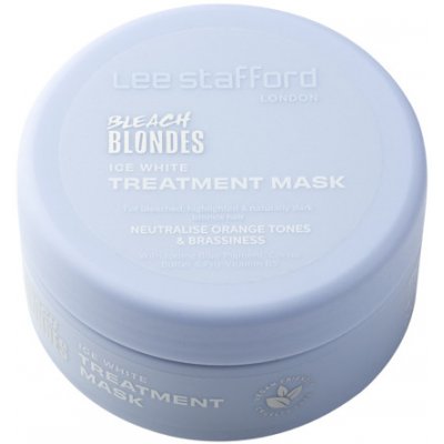 Lee Stafford Bleach Blondes Ice White ošetrujúca maska s modrým pigmentom, 200 ml