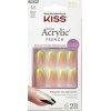 KISS Nalepovacie nechty Salon Acrylic French Color Hype 28 ks