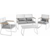 Livarno home Záhradná sedacia súprava, 4-dielna, biela (850000464)