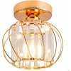 Stropné závesné svietidlo Comely zlaté kovové E27 19x18 cm