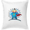 Ocko superman - dievča a dievča - Vankúš 50x50 - 50x50 - Vrátane výplne ( Biela )