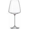 BOHEMIA ROYAL CRYSTAL Súprava pohárov na červené víno Sora 650 ml 6 ks