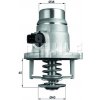 MAHLE Termostat, chladivo BEHR TM 27 101