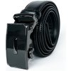 Kožený čierny opasok pre pánov PA4-24-15, Obvod pásu/celková dĺžka opasku 90cm