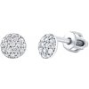 Stříbrné náušnice pecky Emma s čirými Brilliance Zirconia dámské i dětské
