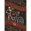Ceduľa Motorcycles - Retro Vintage style 30cm x 20cm Plechová tabuľa