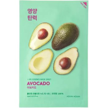 Holika Pure Essence Mask Sheet Avocado upokojujúca plátienková maska 20 ml