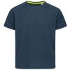 Active 140 Raglan - Crew neck Tričko detské STEDMAN, modrá Marina, XS
