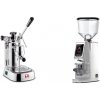 La Pavoni Professional Lusso + Eureka Atom W 75, chrome