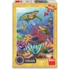 DINO Svietiace puzzle Podmorský svet XL 100 dielikov