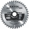 EXTOL PREMIUM pílový kotúč s SK plátkami, 140x2,0x16mm, 30T, šírka SK plátkov 2,8mm