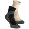 Turistické ponožky Salomon X Ultra Access Quarter 2-Pack - bleached sand/black