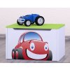 Detská komoda na hračky - auto zelená