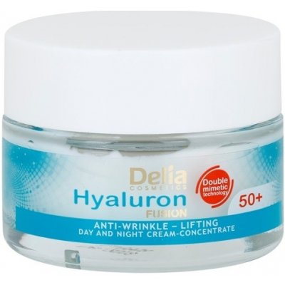 Delia Cosmetics Hyaluron Fusion spevňujúci protivráskový krém 50+ (Anti-Wrinkle Lifting) 50 ml