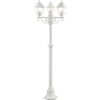 Stĺpové osvetlenie Lalumi NISSI IP44 E27 3x60 W biele 200 cm
