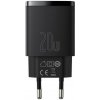 NONAME Baseus CCXJ-B01 Compact Quick Nabíječka USB/USB-C 20W Black 6953156207233