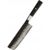 IZMAEL Damaškový kuchynský nôž Yunoka Nakiri/Hnedá 7.5 cm