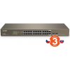 Tenda TEG1024F - 22-port Gigabit Ethernet Switch + 2x Combo SFP/RJ45, 10/100/1000 Mbps, Fanless, Rackmount, Kov