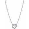 PANDORA náhrdelník Trblietavé srdce s nekonečnom