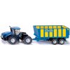 Kovový model Siku Farmer - Traktor New Holland s prívesom Joskin (4006874019472)