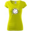 Baseball lopta v triku - Dámske tričko Pure - M ( Limetková )