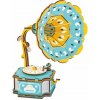 Woodcraft Drevené 3D puzzle Gramofón