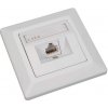 Solarix Eth.Zás. CAT6 STP 1 x RJ45 pod omítku bílá SX9-1-6-STP-WH 23100098