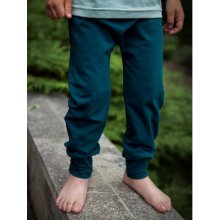 Jožánek Detské nohavice baggy ľahké fľaškovo zelené