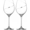 Diamante pohár na červené víno Silhouette City s kamienkami Swarovski 2 x 470 ml