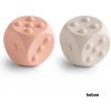 Mushie Silikónové kocky 2ks Pop-it Blush/Shifting Sand