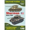 Papierový model - Tank Sherman M4A2 (76)W USA