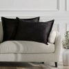 Obliečky na vankúše AmeliaHome Velvet Side Si čierne, veľkosť 50x70