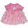 Oblečenie pre bábiku Baby Born Zapf Creation ružové kvetinové šaty 43 cm