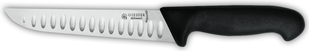 GIESSER Nůž řeznický, délka ostří 24 cm, nelepivá úprava, černý