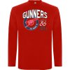 Superfutbal Pánske tričko dlhý rukáv gunners, červené Veľkosť: XXL