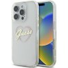 Guess pevný kryt IML Heart na iPhone 16 Pro (GUHCP16LHCHGSPT) - priehľadný