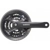 Shimano Stred Acera M361 175mm 48/38/28z. 7/8-k. čierny s krytom na štvorhran