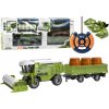 Lean Toys RC sada kombajnu s príslušenstvom - zelený