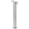 vidaXL Záhradný stĺpik na vodu, nehrdzavejúca oceľ, štvorcový 95 cm