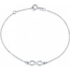 SILVEGO strieborný náramok s príveskom Infinity nekonečno SMJB024EE5ZT