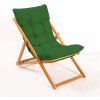 Asir Záhradné lehátko zelené/buk AS2204 + záruka 3 roky zadarmo + záruka 3 roky zadarmo